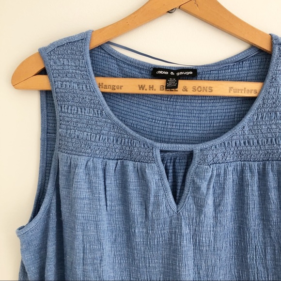 Cable & Gauge Blue Textured Tank - Picture 2 of 6